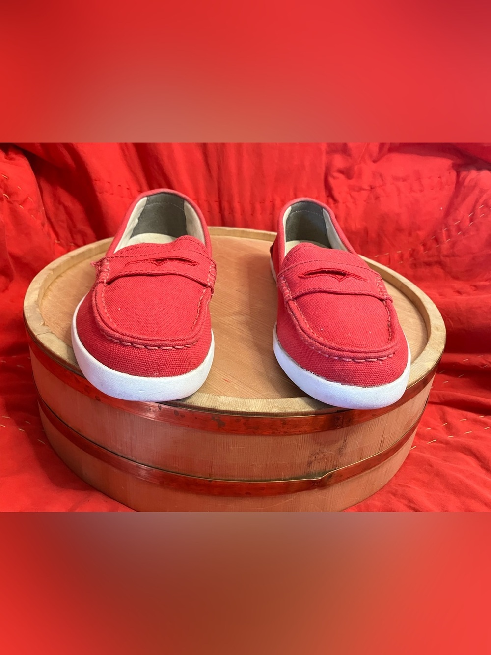 Cole Haan Women's Nantucket Penny Loafers Slip On Pink Size 8 - Picture 2 of 8